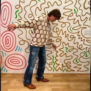 Mind Liquid Studio Size XL Patchwork Zip Hoodie Sweatshirt Streetwear Skate